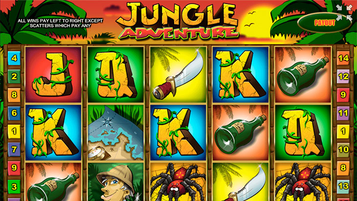 игровой автомат онлайн Jungle Adventure